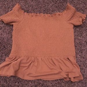 American Eagle ruffled shirt